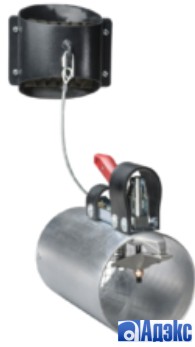 Вытяжная насадка, самоотсоединяющаяся, с механическим подсоединением, для легковых и грузовых автомобилей Ø169мм DN175